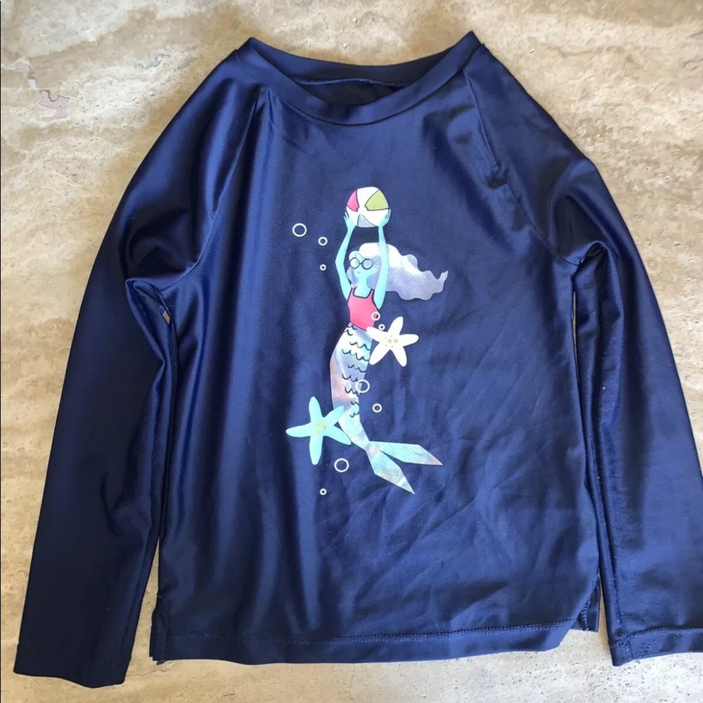 Baby gap rashguard mermaid size xs 4-5